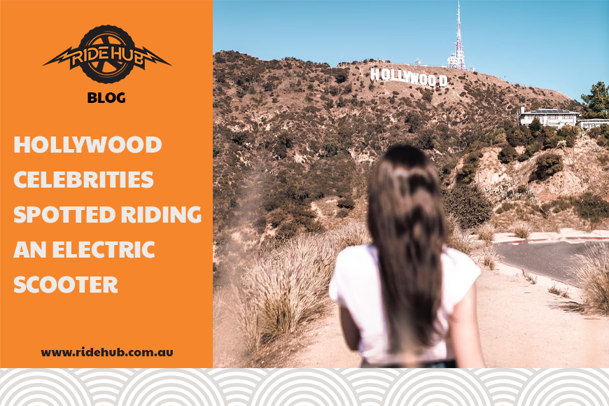 Hollywood Celebrities Spotted Riding an Electric Scooter